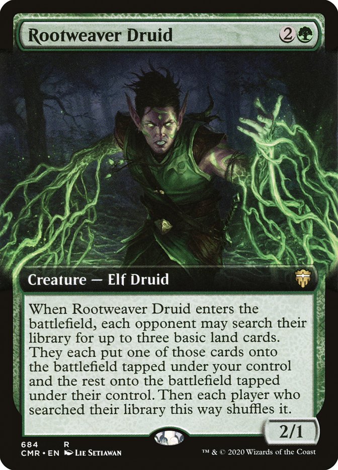 Rootweaver Druid (Extended Art) [Commander Legends] | Gate City Games LLC