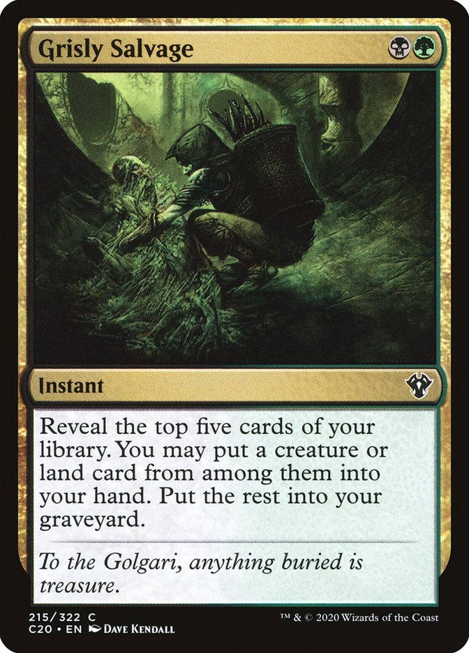 Grisly Salvage [Commander 2020] | Gate City Games LLC