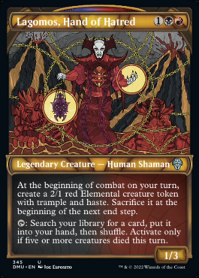 Lagomos, Hand of Hatred (Showcase Textured) [Dominaria United] | Gate City Games LLC