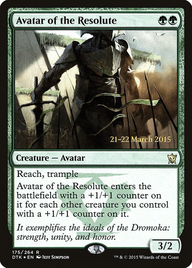 Avatar of the Resolute [Dragons of Tarkir Prerelease Promos] | Gate City Games LLC