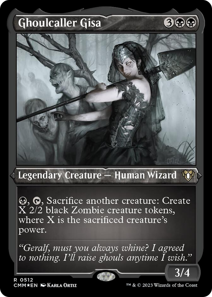 Ghoulcaller Gisa (Foil Etched) [Commander Masters] | Gate City Games LLC