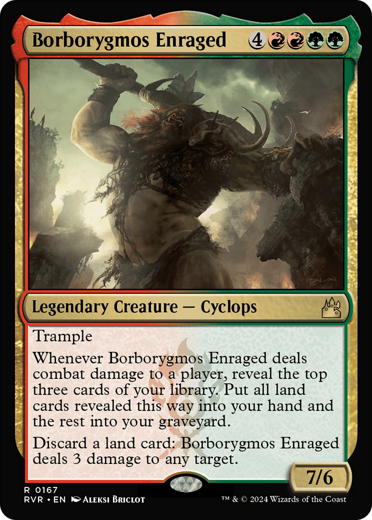 Borborygmos Enraged [Ravnica Remastered] | Gate City Games LLC