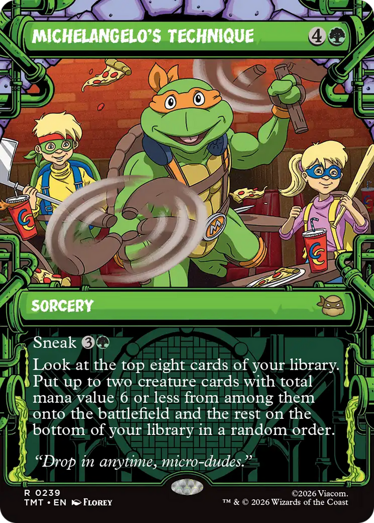 Michelangelo's Technique (Showcase) [Teenage Mutant Ninja Turtles] | Gate City Games LLC