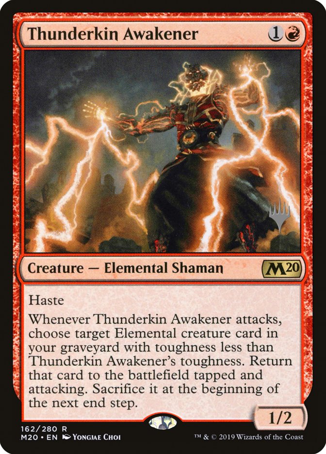 Thunderkin Awakener (Promo Pack) [Core Set 2020 Promos] | Gate City Games LLC