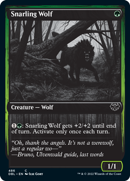 Snarling Wolf (486) [Innistrad: Double Feature] | Gate City Games LLC