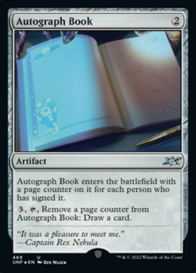 Autograph Book (Galaxy Foil) [Unfinity] | Gate City Games LLC