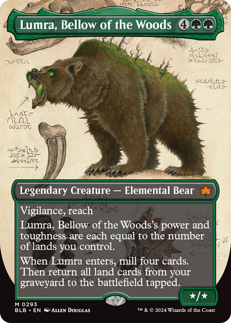 Lumra, Bellow of the Woods (Borderless) (0293) [Bloomburrow] | Gate City Games LLC