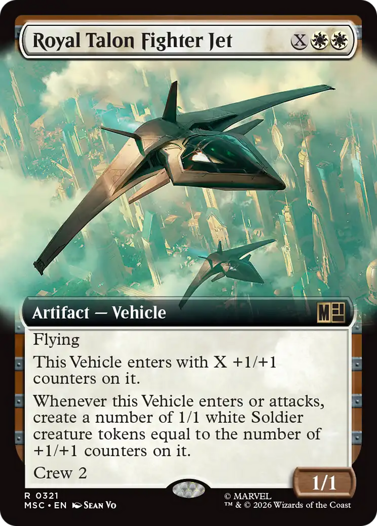 Royal Talon Fighter Jet (Extended Art) [Marvel Super Heroes Commander] | Gate City Games LLC