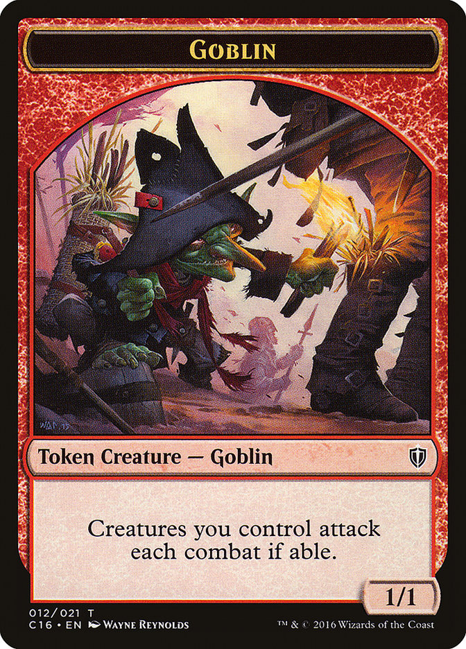 Goblin // Zombie Double-Sided Token [Commander 2016 Tokens] | Gate City Games LLC