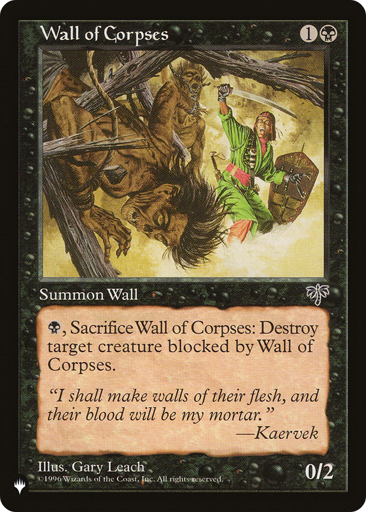 Wall of Corpses [The List Reprints] | Gate City Games LLC