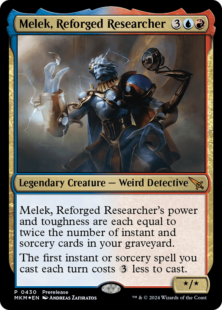 Melek, Reforged Researcher [Murders at Karlov Manor Prerelease Promos] | Gate City Games LLC