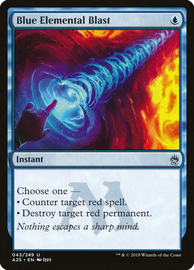 Blue Elemental Blast [Masters 25] | Gate City Games LLC