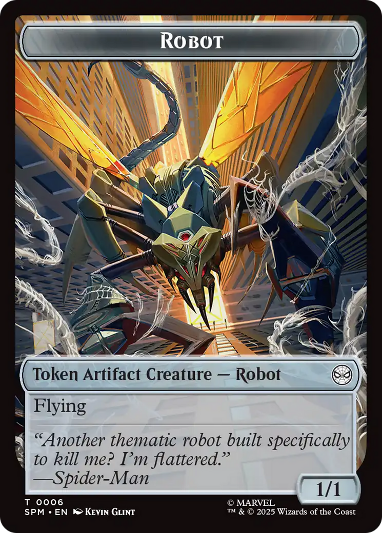 Food // Robot Double-Sided Token [Marvel's Spider-Man Tokens] | Gate City Games LLC