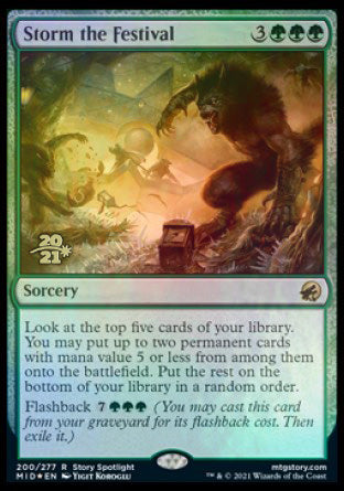 Storm the Festival [Innistrad: Midnight Hunt Prerelease Promos] | Gate City Games LLC