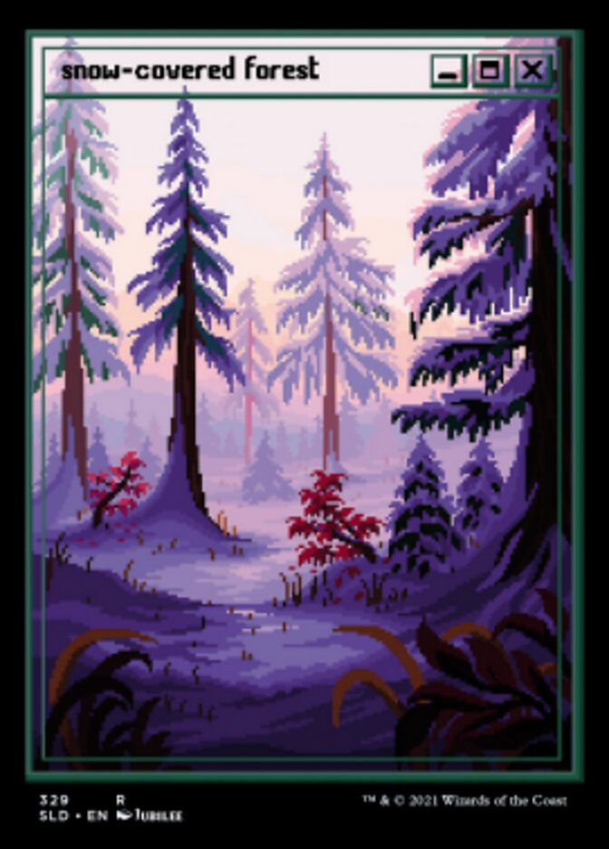 Snow-Covered Forest (Foil Etched) [Secret Lair Drop Series] | Gate City Games LLC