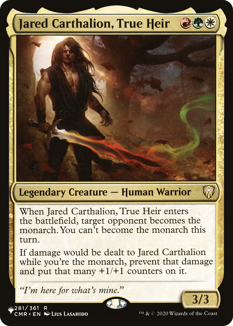 Jared Carthalion, True Heir [The List] | Gate City Games LLC