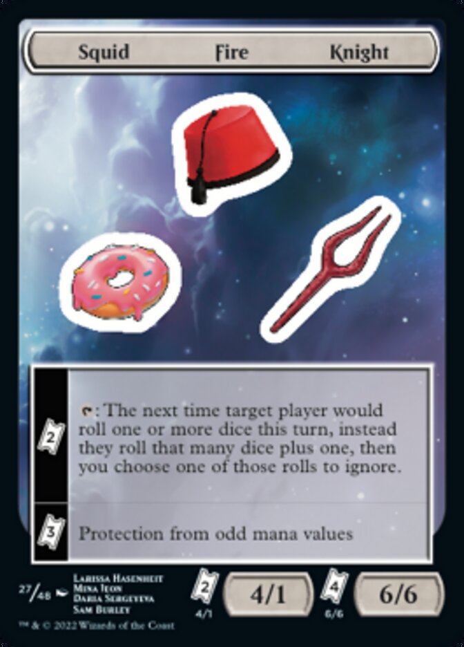Squid Fire Knight [Unfinity Stickers] | Gate City Games LLC