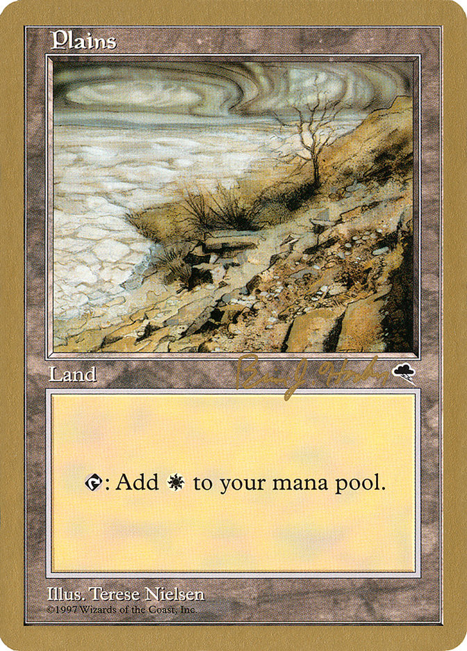 Plains (bh332) (Brian Hacker) [World Championship Decks 1998] | Gate City Games LLC