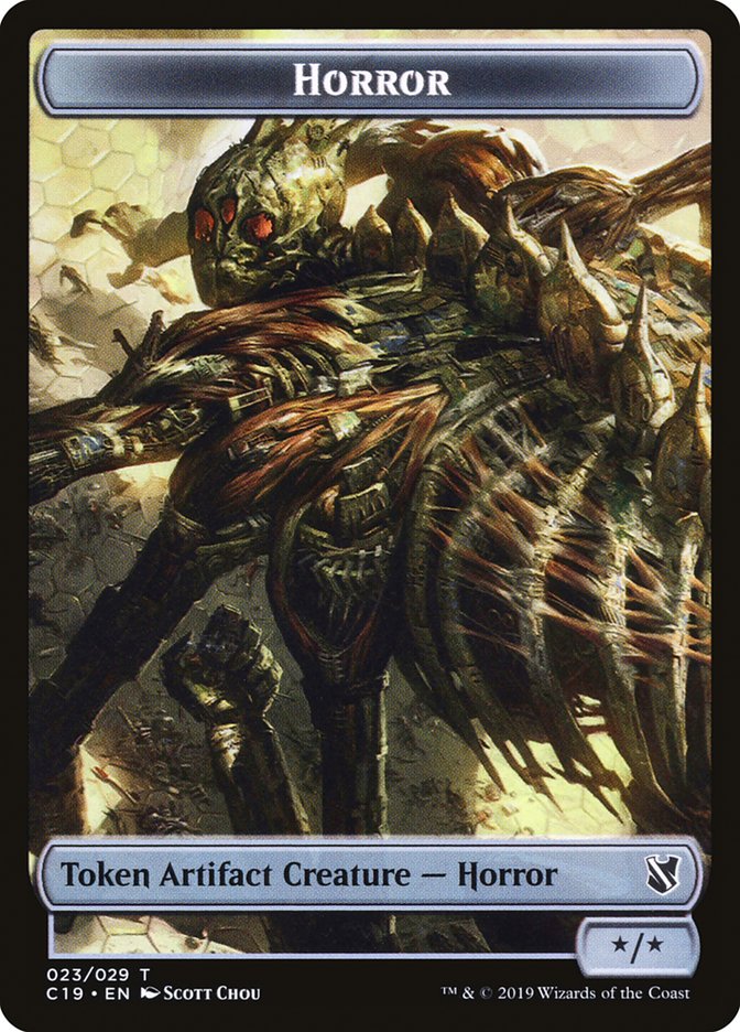 Horror Token [Commander 2019 Tokens] | Gate City Games LLC