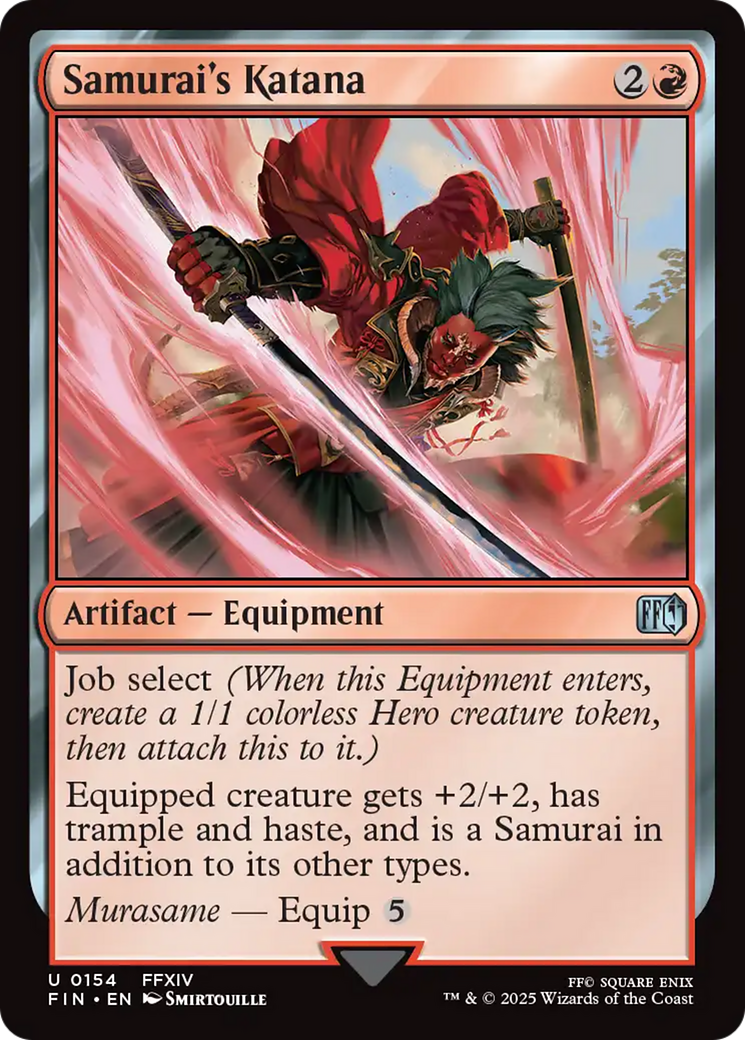 Samurai's Katana [FINAL FANTASY] | Gate City Games LLC