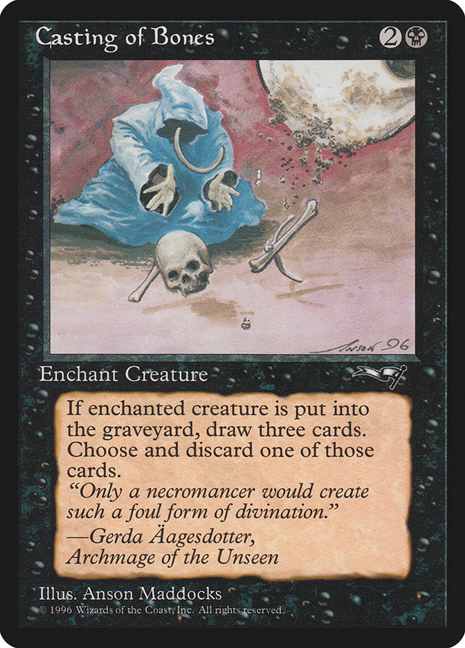 Casting of Bones (Skull on Ground) [Alliances] | Gate City Games LLC