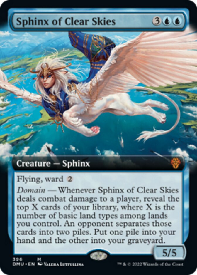 Sphinx of Clear Skies (Extended Art) [Dominaria United] | Gate City Games LLC