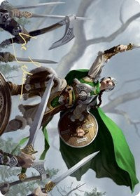 Maja, Bretagard Protector Art Card (Gold-Stamped Signature) [Kaldheim Art Series] | Gate City Games LLC