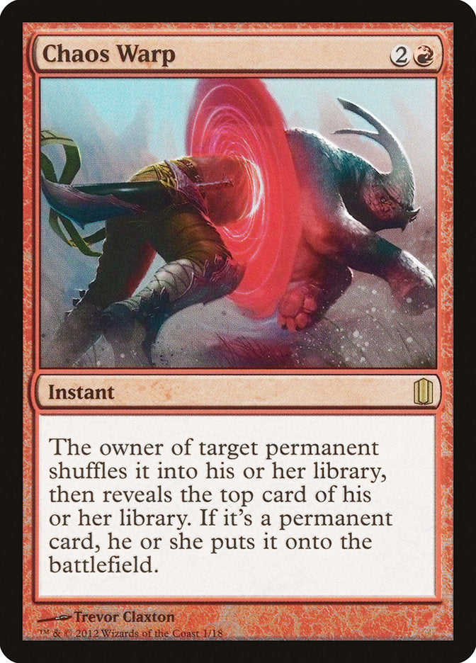 Chaos Warp [Commander's Arsenal] | Gate City Games LLC