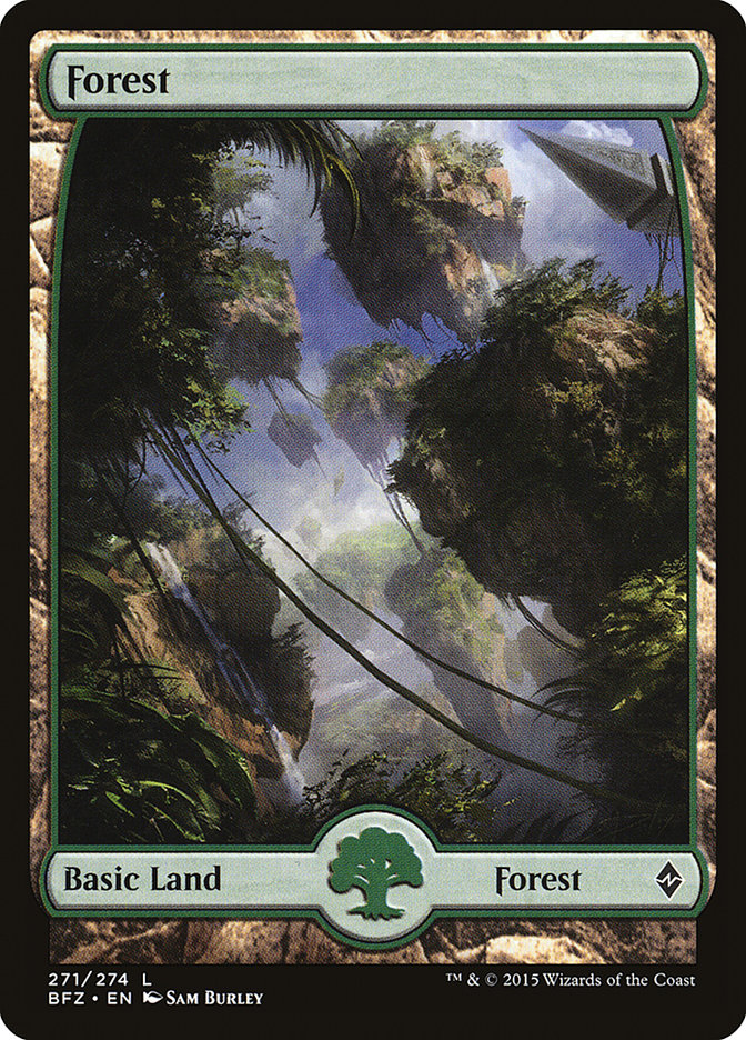 Forest (271) (Full Art) [Battle for Zendikar] | Gate City Games LLC