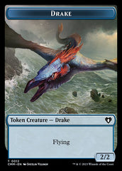 Spirit (0010) // Drake Double-Sided Token [Commander Masters Tokens] | Gate City Games LLC