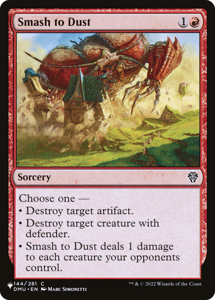 Smash to Dust [The List Reprints] | Gate City Games LLC