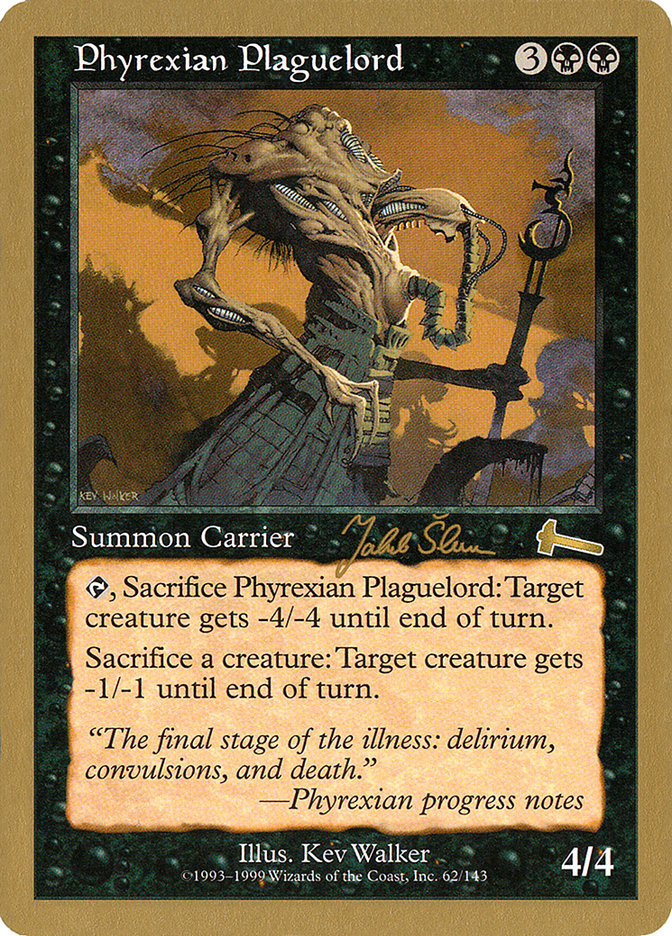 Phyrexian Plaguelord (Jakub Slemr) [World Championship Decks 1999] | Gate City Games LLC
