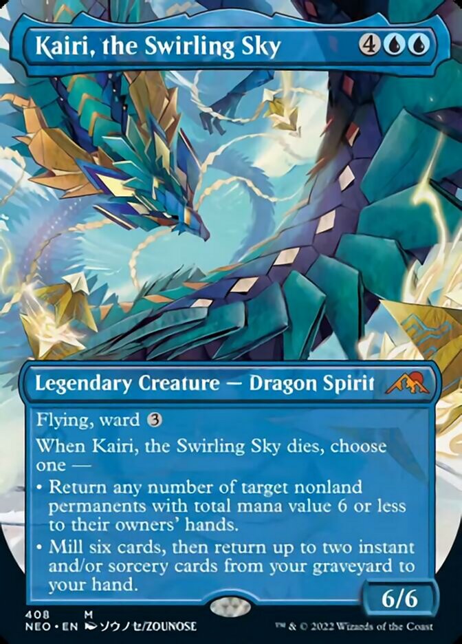 Kairi, the Swirling Sky (Borderless Alternate Art) [Kamigawa: Neon Dynasty] | Gate City Games LLC