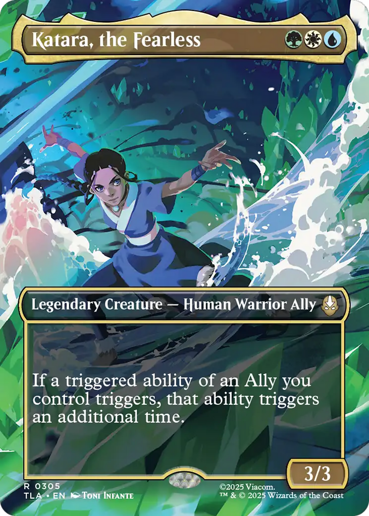 Katara, the Fearless (Borderless) [Avatar: The Last Airbender] | Gate City Games LLC