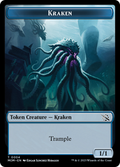 Warrior // Kraken Double-Sided Token [March of the Machine Tokens] | Gate City Games LLC