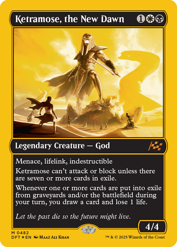 Ketramose, the New Dawn (First-Place Foil) [Aetherdrift] | Gate City Games LLC