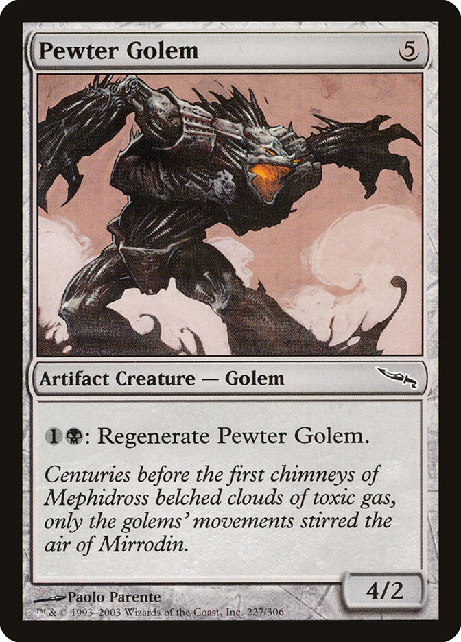 Pewter Golem [Mirrodin] | Gate City Games LLC