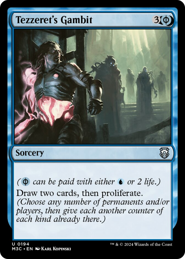 Tezzeret's Gambit (Ripple Foil) [Modern Horizons 3 Commander] | Gate City Games LLC