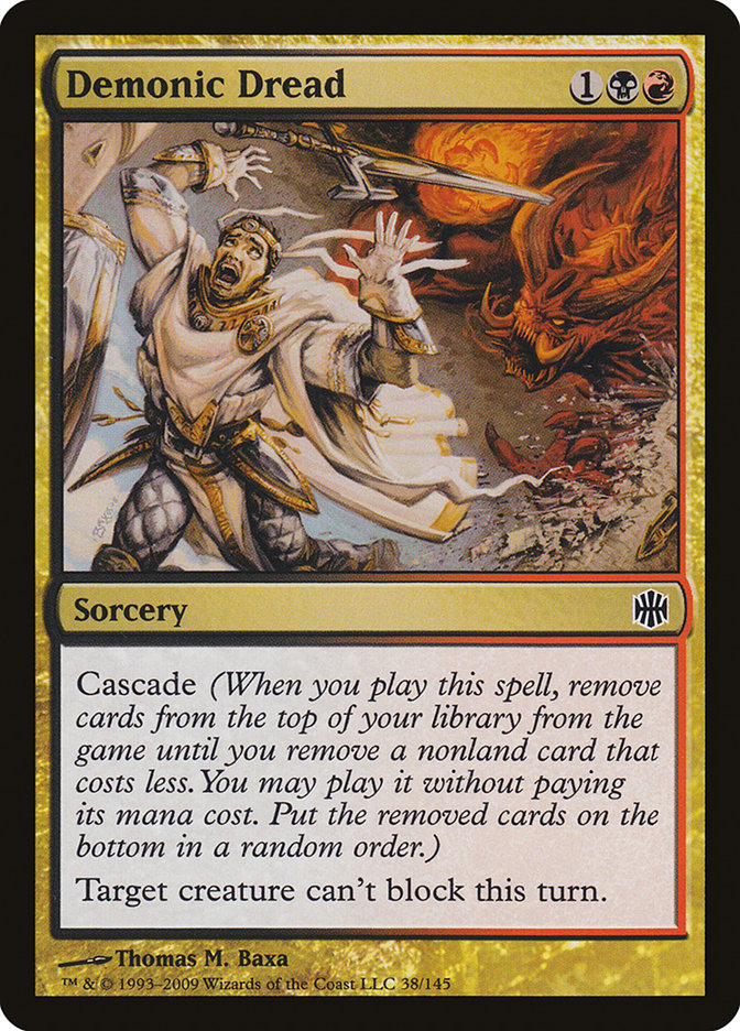 Demonic Dread [Alara Reborn] | Gate City Games LLC