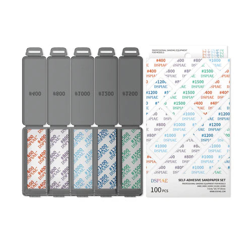 DSPIAE Reusable Self-Adhesive Sandpaper Set | Gate City Games LLC