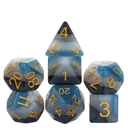 Denim Swirls Dice Set | Gate City Games LLC
