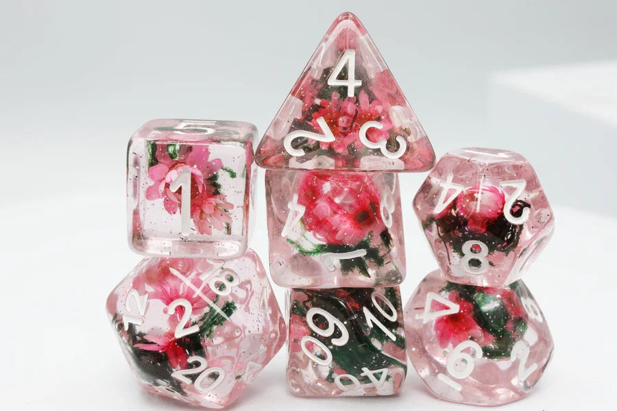 Carnation Love Dice Set | Gate City Games LLC