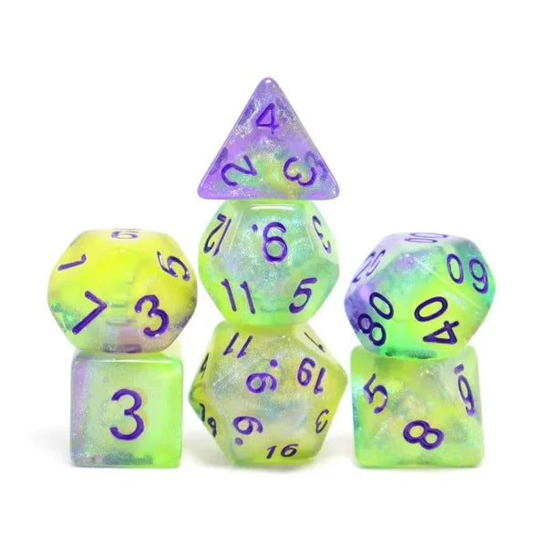 Glow in the Dark - Luminescent Jellyfish Dice Set | Gate City Games LLC
