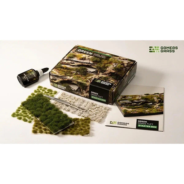 Green Grass Tuft Starter Box | Gate City Games LLC