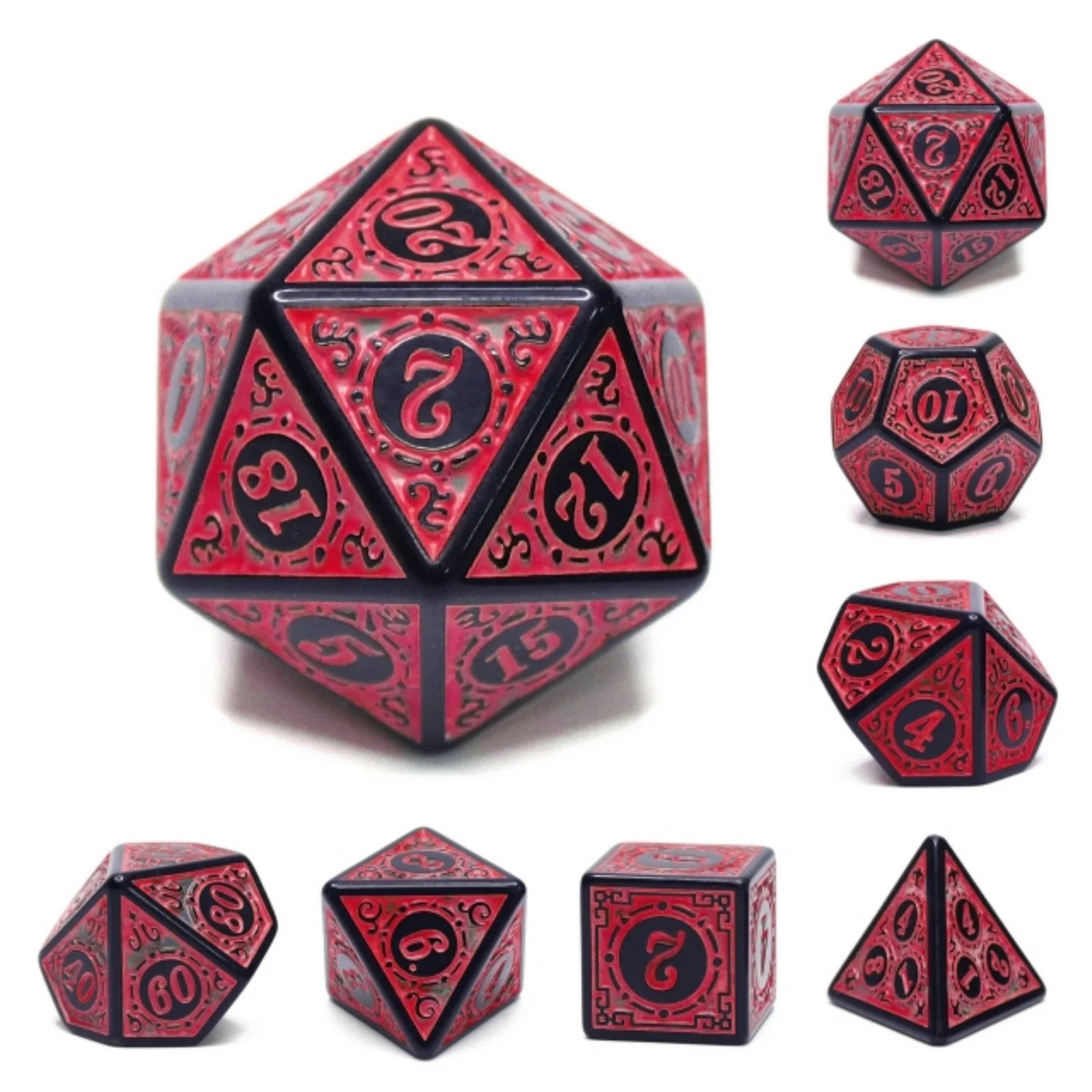 Magic Flame - Red Dice Set | Gate City Games LLC