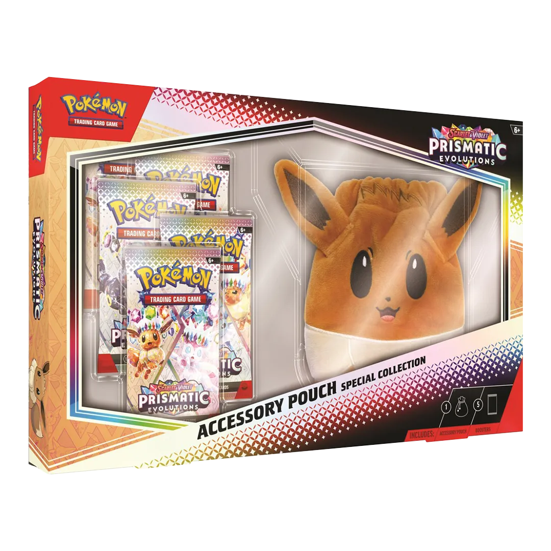 Pokemon TCG Scarlet & Violet Prismatic Evolutions Accessory Pouch Special Collection | Gate City Games LLC
