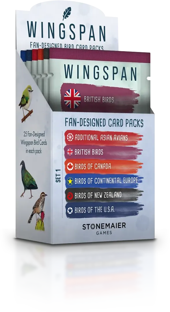 Wingspan Fan Packs | Gate City Games LLC