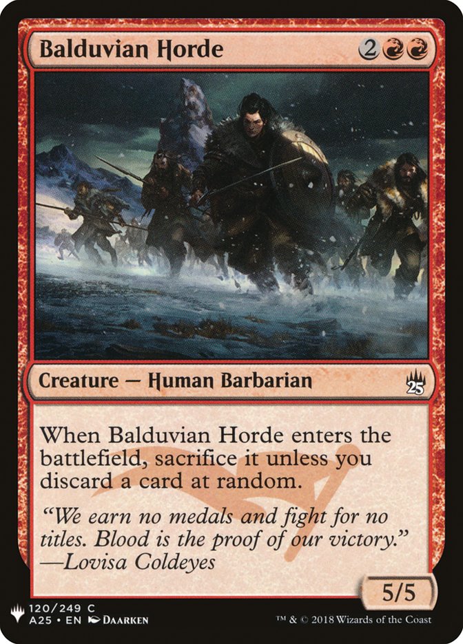 Balduvian Horde [Mystery Booster] | Gate City Games LLC