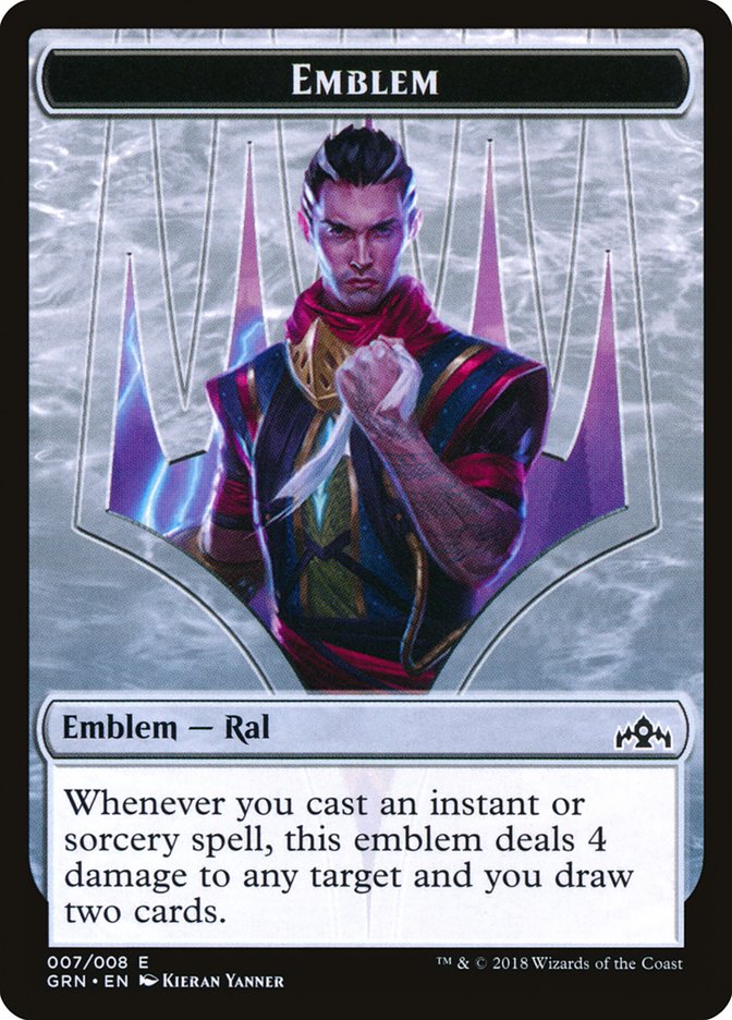 Ral, Izzet Viceroy Emblem [Guilds of Ravnica Tokens] | Gate City Games LLC