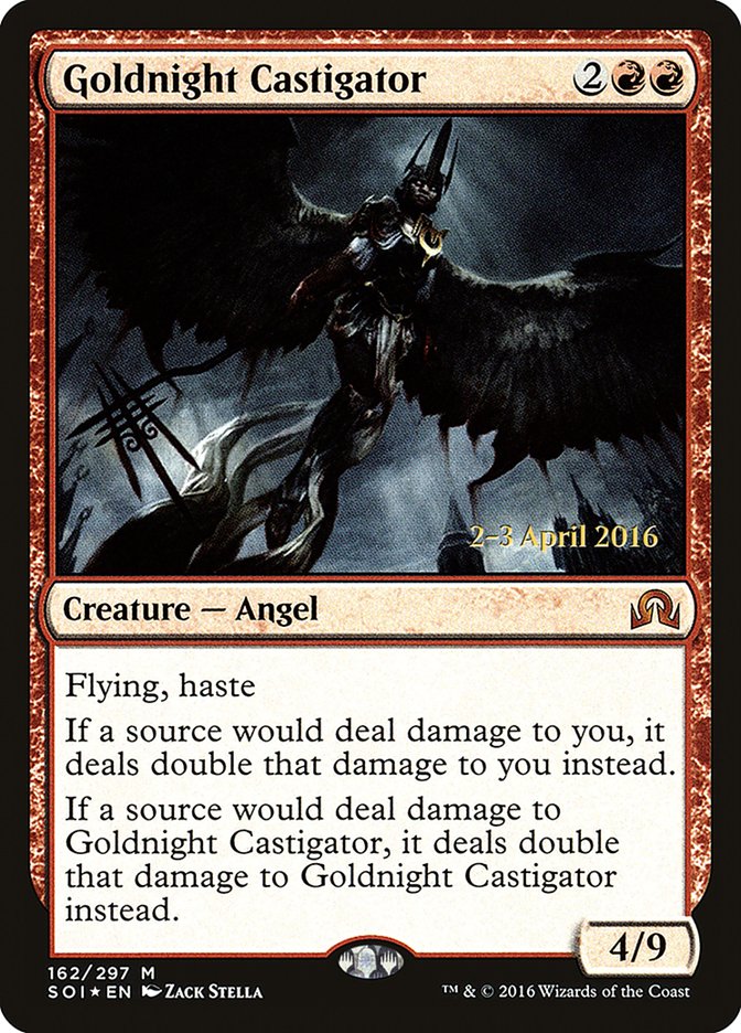 Goldnight Castigator [Shadows over Innistrad Prerelease Promos] | Gate City Games LLC